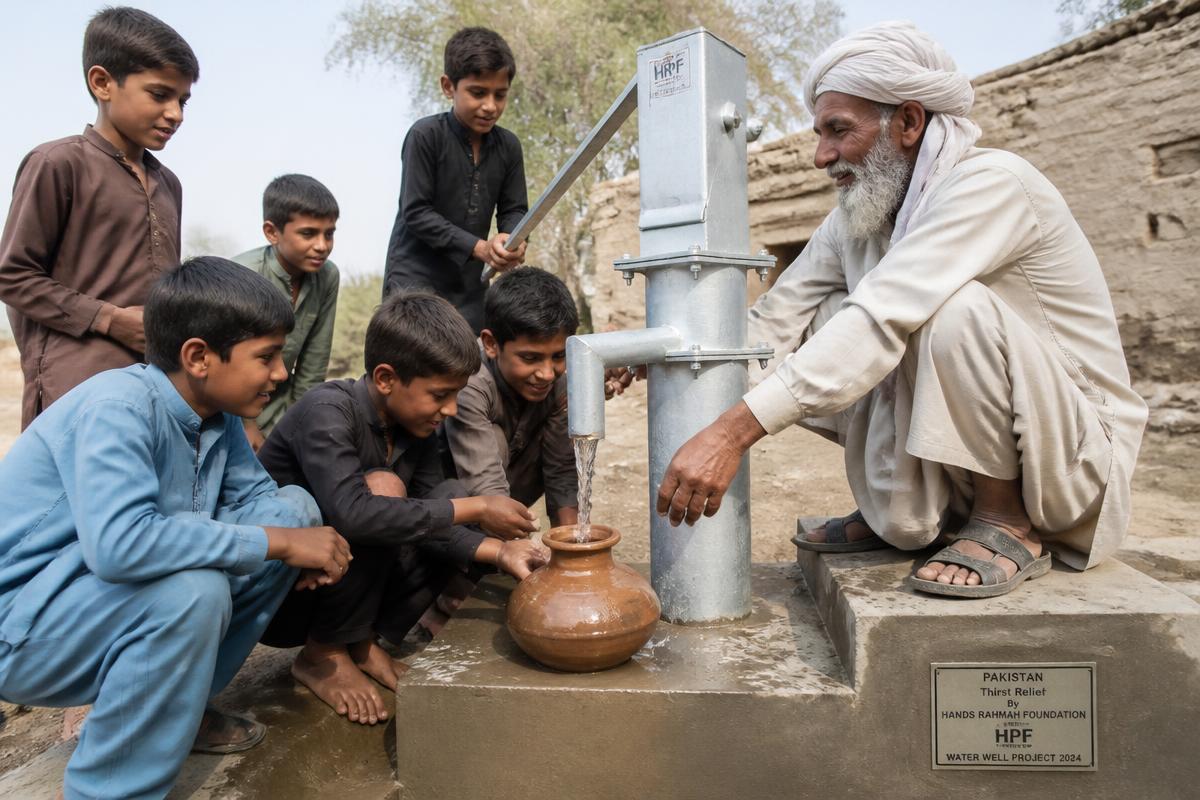 Hand Pump with a Plaque